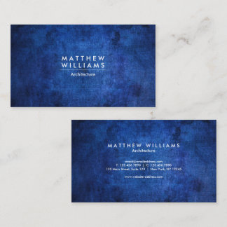 Blue Grunge Texture Business Card