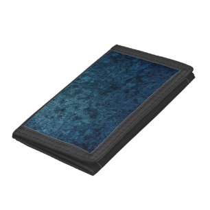 Blue Grunge Tri-fold Wallet
