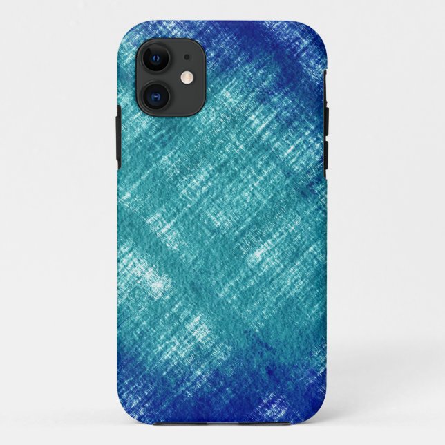 blue grunge wall background graphic design Case-Mate iPhone case (Back)