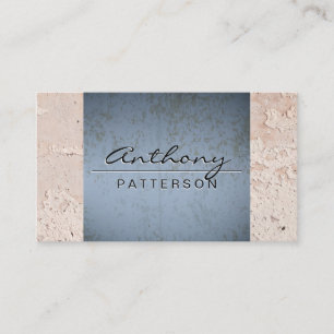 Blue Grunge Wall Texture Background Business Card