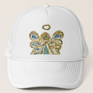 Blue Guardian Angel Custom Art Hat or Cap