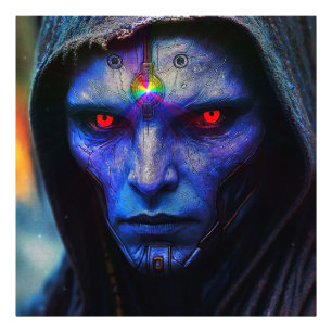 Blue Guardian of the Galaxy Photo Print