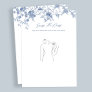 Blue Guess The Dress Bridal Shower Game Cards