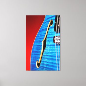 Blue Guitar Canvas Print by artinphotography at Zazzle