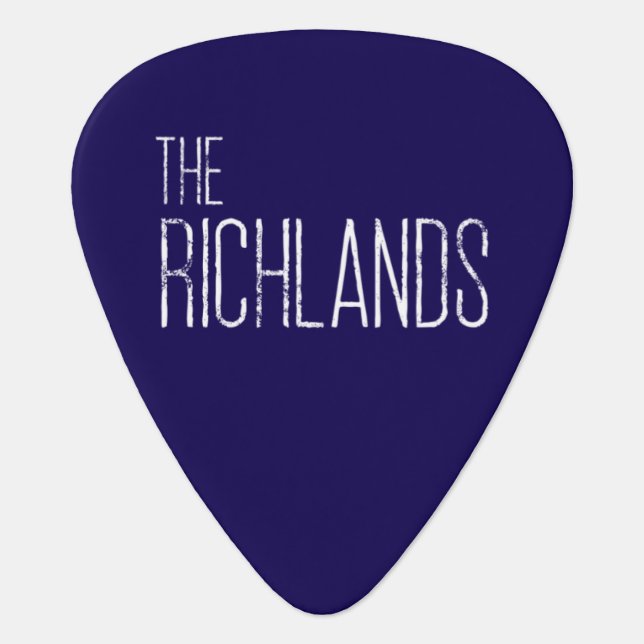 Blue Guitar Pick (Front)