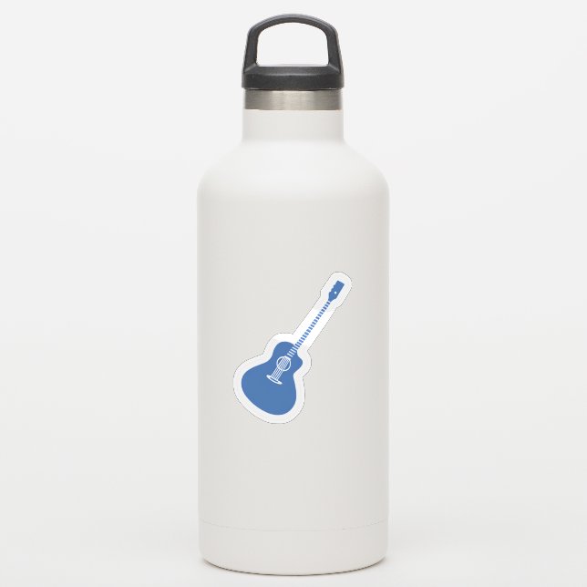 Blue Guitar Sticker (Waterbottle)