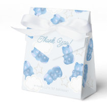 Blue Gummy Bear Boy Birthday Favor Boxes