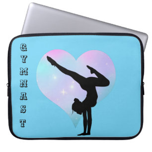 Blue Gymnast Laptop Sleeve for Girls Laptop Case