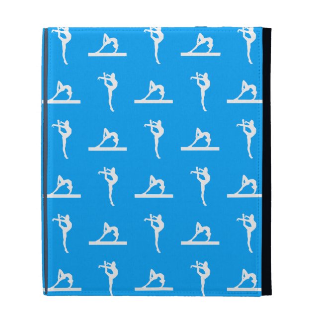 Blue Gymnastics iPad Folio Case (Front)