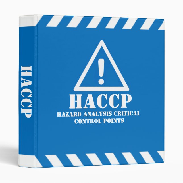 Blue HACCP 3 Ring Binder (Front/Spine)