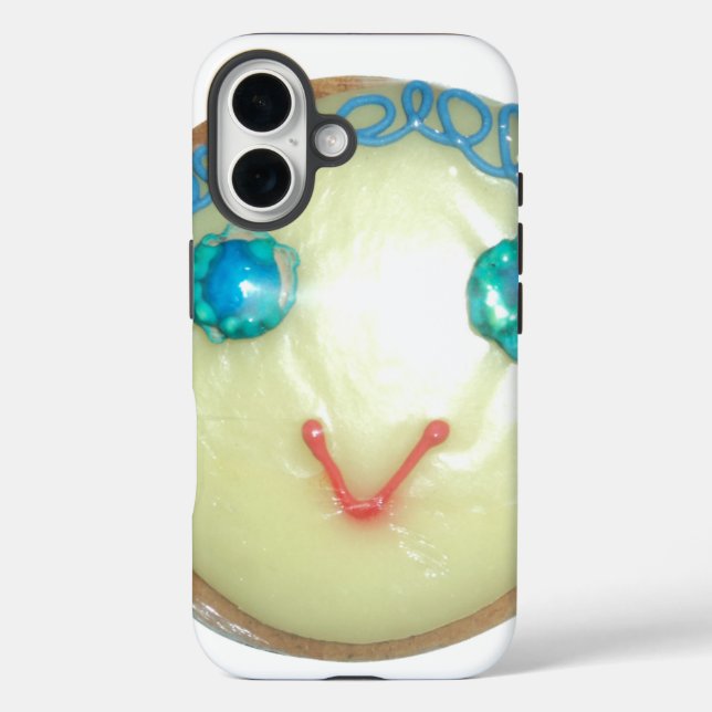 Blue Hair Emoji Art Print/Graphic Case-Mate iPhone Case (Back)