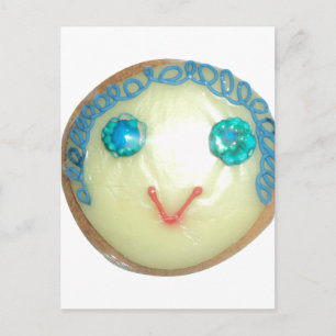 Blue Hair Emoji Art Print/Graphic Postcard