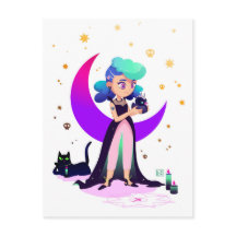 Blue Hair Girl and Gothic Duck