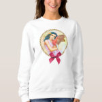 Blue Haired Elf And Her Galah Realistic Painting Sweatshirt