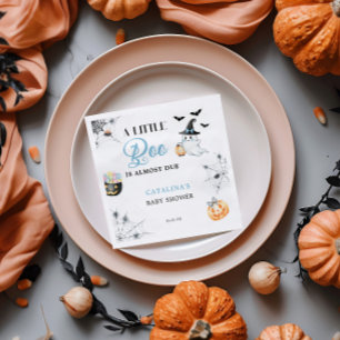 Blue Halloween Ghost Baby Shower Napkins