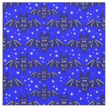 blue halloween vampire bat fangs creepy fabric