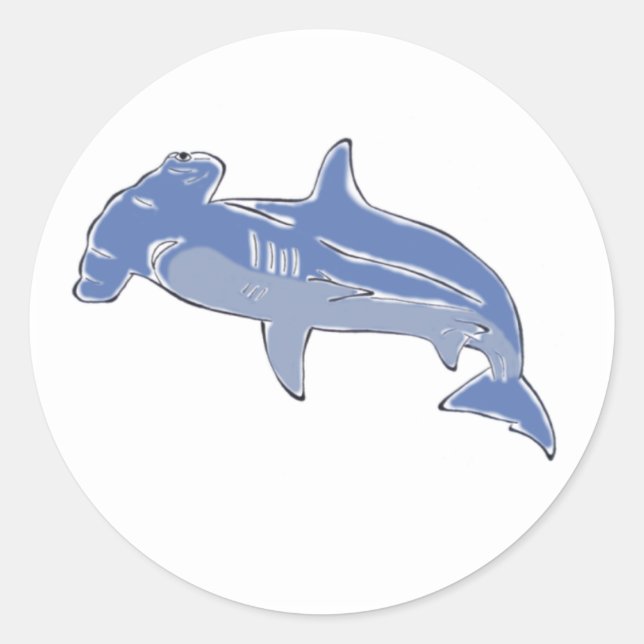 Blue Hammerhead stickers (Front)