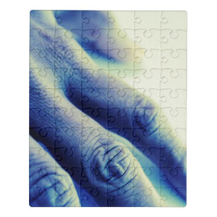 Blue Hand Jigsaw Puzzle