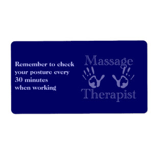 Blue Hand Prints Label