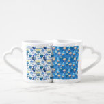 BLUE HANUKKAH CANDLES CUPCAKES DREIDELS COFFEE MUG SET<br><div class="desc">BLUE HANUKKAH CANDLES CUPCAKES DREIDELS</div>