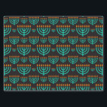 Blue Hanukkah Menorah Tissue Paper<br><div class="desc">A Festive Blue Festival Of Lights Menorah Tissue Paper For Hanukkah Gifts</div>