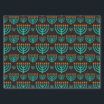 Blue Hanukkah Menorah Tissue Paper<br><div class="desc">A Festive Blue Festival Of Lights Menorah Tissue Paper For Hanukkah Gifts</div>