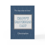 Blue Happy Father's Day Son in Law Card Blue Happy Father's Day Son in Law Card