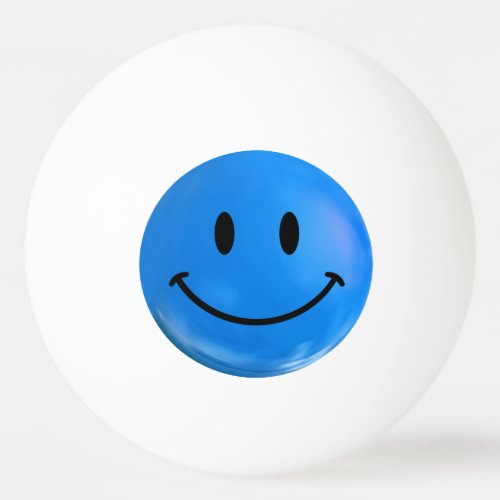 Blue Happy Ping Pong Ball