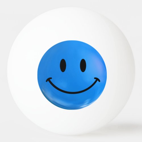 Blue Happy Sad Bi Polar Ping Pong Ball