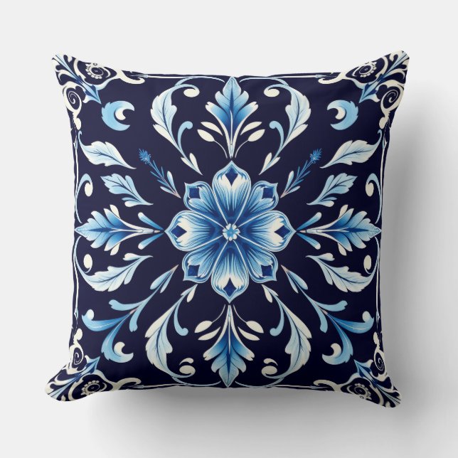 blue harmony pillow (Front)