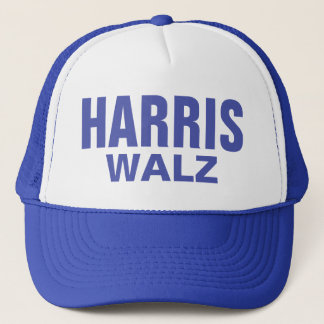 Blue Harris Walz Trucker Hat