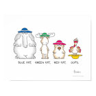 BLUE HAT, GREEN HAT, OOPS poster by Sandra Boynton