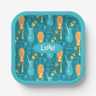 Blue Hawaii and Tropical Itch Paper Plates