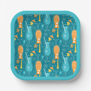 Blue Hawaii and Tropical Itch Paper Plates