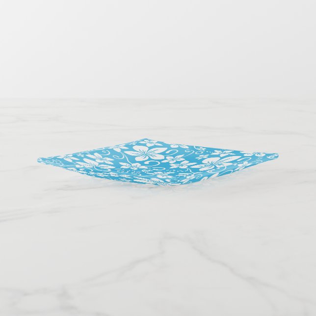 BLUE HAWAII (BLUE) TRINKET TRAY (Angled)