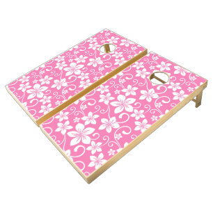 BLUE HAWAII (BUBBLEGUM PINK) CORNHOLE SET