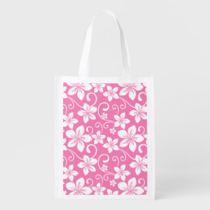 BLUE HAWAII (BUBBLEGUM PINK) GROCERY BAG