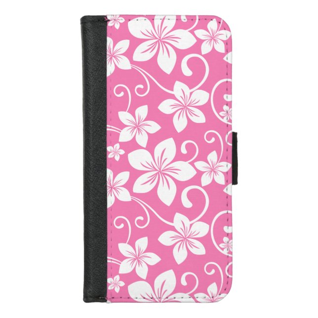 BLUE HAWAII (BUBBLEGUM PINK) iPhone WALLET CASE (Front)
