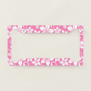 BLUE HAWAII (BUBBLEGUM PINK) LICENSE PLATE FRAME