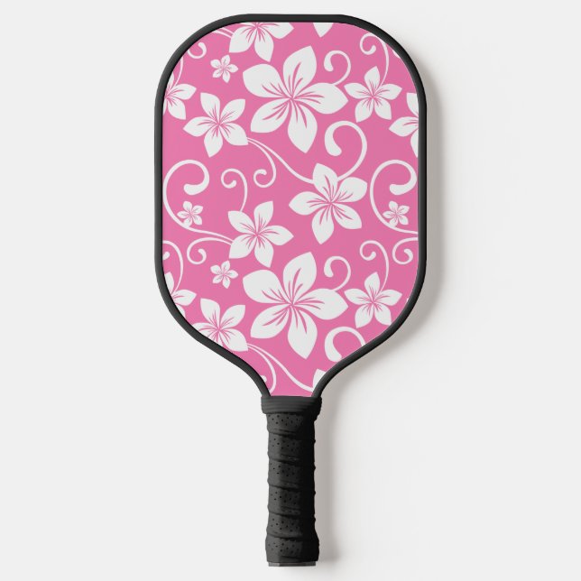 BLUE HAWAII (BUBBLEGUM PINK) PICKLEBALL PADDLE (Front)