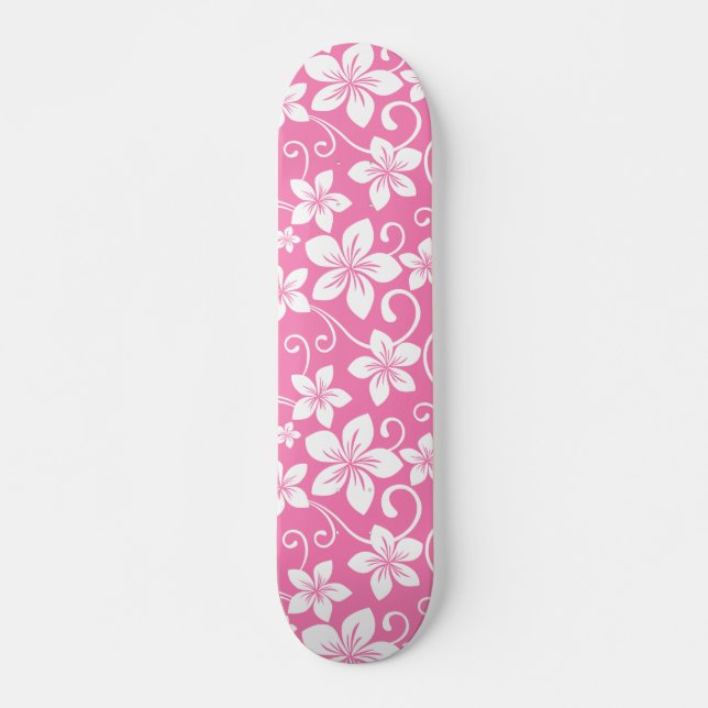 BLUE HAWAII (BUBBLEGUM PINK) SKATEBOARD (Front)