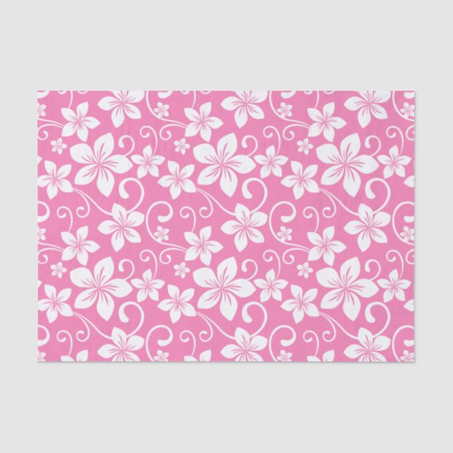 BLUE HAWAII (BUBBLEGUM PINK) TISSUE PAPER (Front)