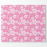 BLUE HAWAII (HOT PINK) WRAPPING PAPER