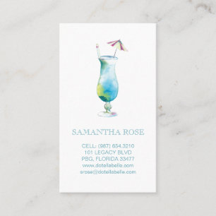 Blue Hawaii Coastal Modern Business Card