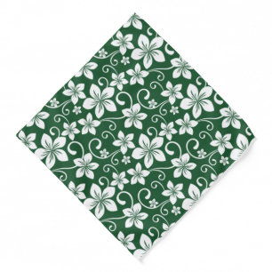 BLUE HAWAII (FOREST GREEN) BANDANA