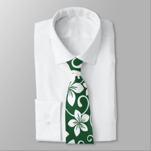 BLUE HAWAII (FOREST GREEN) NECK TIE