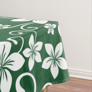 BLUE HAWAII (FOREST GREEN) TABLECLOTH