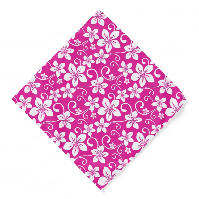 BLUE HAWAII (HOT PINK) BANDANA (Front)