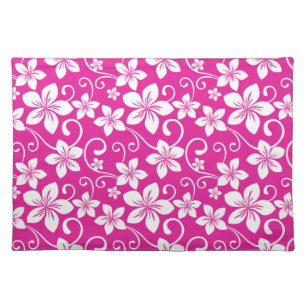 BLUE HAWAII (HOT PINK) CLOTH PLACEMAT