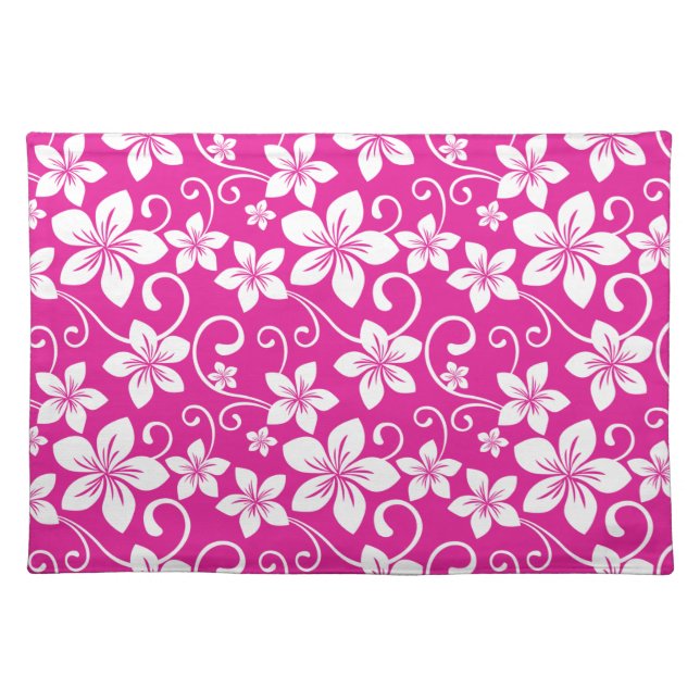 BLUE HAWAII (HOT PINK) CLOTH PLACEMAT (Front)